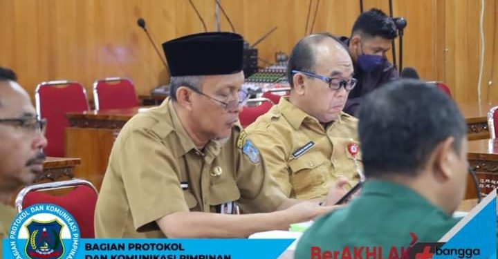 Sekda Tanjab Barat Kembali Ikuti Rakor Rutin Pengendalian Inflasi Daerah Tahun 2023